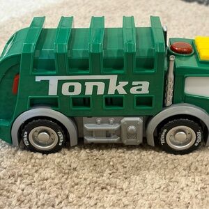 Tonka Green and Gray Garbage Truck Toy